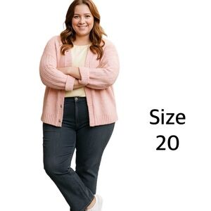 Lane Bryant Size 20 Dark Wash Grey Straight Leg Jeans Women’s Plus Denim Pants